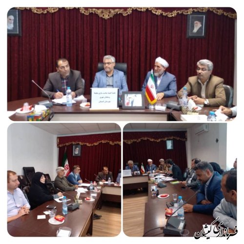 برگزاری جلسه مناسب سازی محیط و مبلمان شهری شهرستان گمیشان 