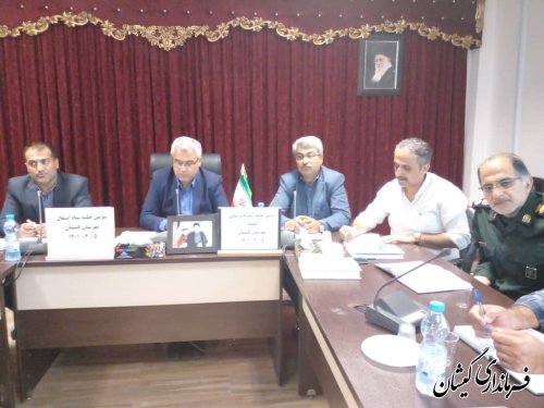 برگزاری جلسه ستاد اشتغال شهرستان گمیشان