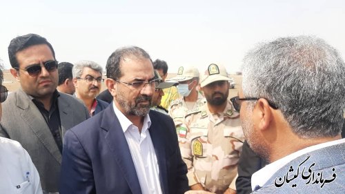 بازدید دکتر عباسی معاون وزیر کشور و دکتر سید علی مهاجر معاون سیاسی، امنیتی، اجتماعی استانداری گلستان از ساحل توماچلر چارقلی شهرستان گمیشان