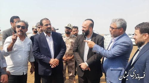 بازدید دکتر عباسی معاون وزیر کشور و دکتر سید علی مهاجر معاون سیاسی، امنیتی، اجتماعی استانداری گلستان از ساحل توماچلر چارقلی شهرستان گمیشان