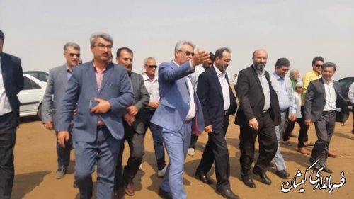 بازدید دکتر عباسی معاون وزیر کشور و دکتر سید علی مهاجر معاون سیاسی، امنیتی، اجتماعی استانداری گلستان از ساحل توماچلر چارقلی شهرستان گمیشان