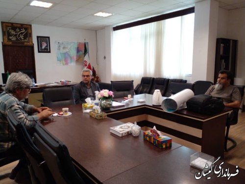 جلسه فرماندار گمیشان در خصوص طرح زهکشی اراضی اولویت دار شهرستان