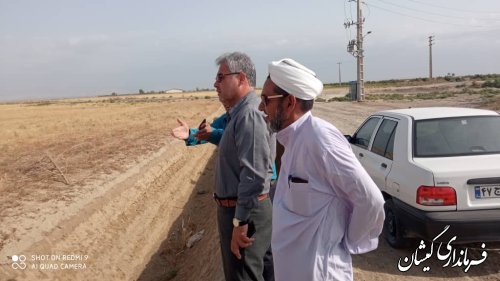 حضور  فرماندار گمیشان در روستای قرنجیک خواجه خان 