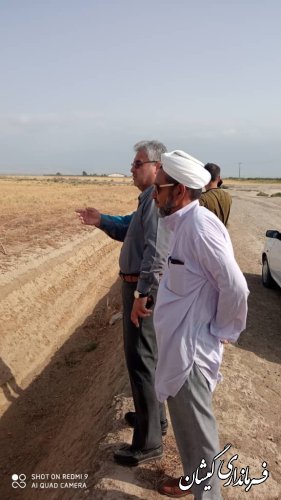 حضور  فرماندار گمیشان در روستای قرنجیک خواجه خان 