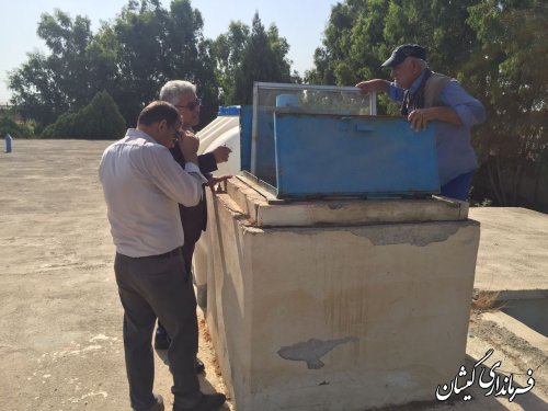 بازدید فرماندار گمیشان از چاه های تامین آب شرب شهرستان 