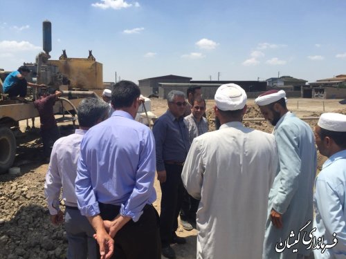 آغاز به کار عملیات حفاری چاه تامین آب شرب سقر تپه