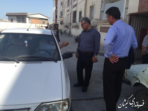 بازدید فرماندار گمیشان از سایت مسکن مهر گمیش تپه 