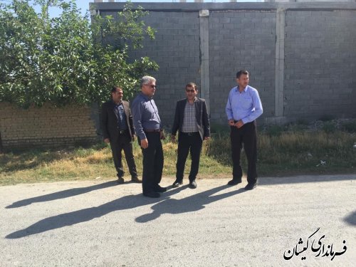 بازدید فرماندار گمیشان از سایت مسکن مهر گمیش تپه 