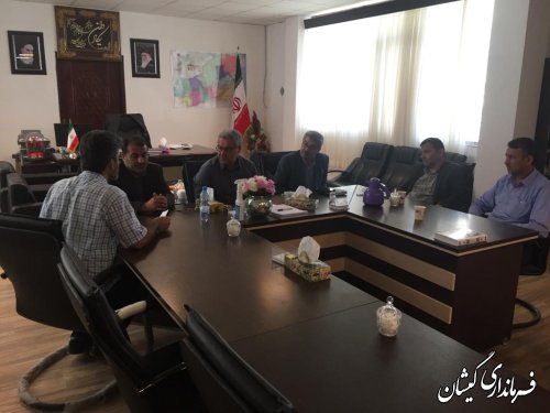 برگزاری جلسه پیگیری وضعیت امور آب و فاضلاب شهرستان 
