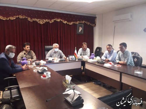 حضور فرماندار گمیشان در جلسه شورای آرد و نان استان 