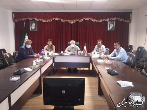 حضور فرماندار در جلسه ستاد پیشگیری از بیماری کووید استان 