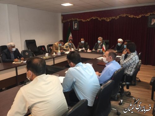برگزاری جلسه ستاد کرونا شهرستان گمیشان 