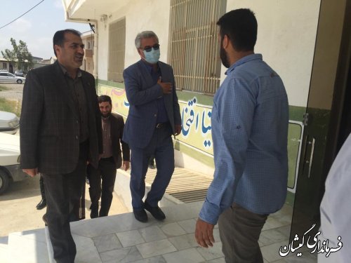 حضور فرماندار گمیشان در مراسم تکریم و معارفه مسئول نمایندگی ولی فقیه در سپاه گمیشان 