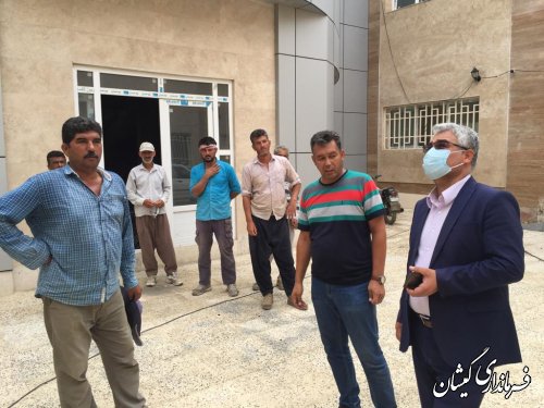بازدید فرماندار گمیشان از پروژه مجتمع فرهنگی گمیش تپه