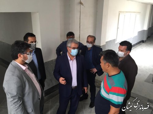 بازدید فرماندار گمیشان از پروژه مجتمع فرهنگی گمیش تپه
