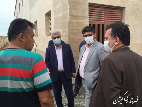 بازدید فرماندار گمیشان از پروژه مجتمع فرهنگی گمیش تپه