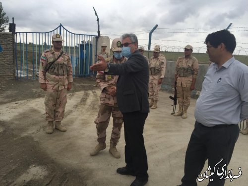 بازدید سقلی فرماندار گمیشان از پاسگاه مرزی مختوم قلی 