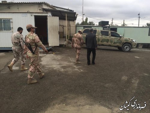 بازدید سقلی فرماندار گمیشان از پاسگاه مرزی مختوم قلی 