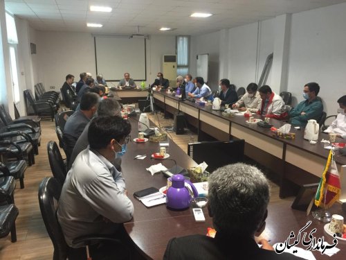 برگزاری جلسه اضطراری ستاد پیشگیری، هماهنگی و فرماندهی عملیات پاسخ به بحران شهرستان گمیشان 