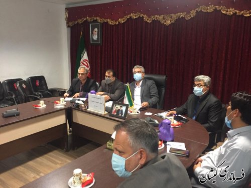 برگزاری جلسه اضطراری ستاد پیشگیری، هماهنگی و فرماندهی عملیات پاسخ به بحران شهرستان گمیشان 