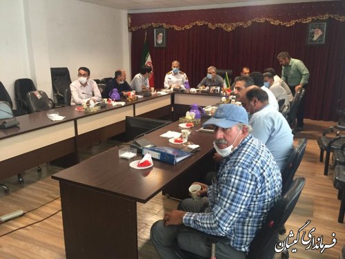 حضور فرماندار گمیشان در جلسه شورای ترافیک استان 