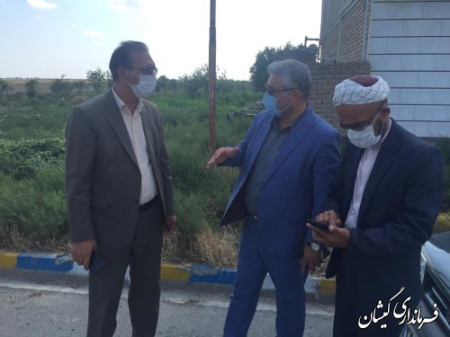 بازدید فرماندار گمیشان از جاده قرمسه چارقلی 