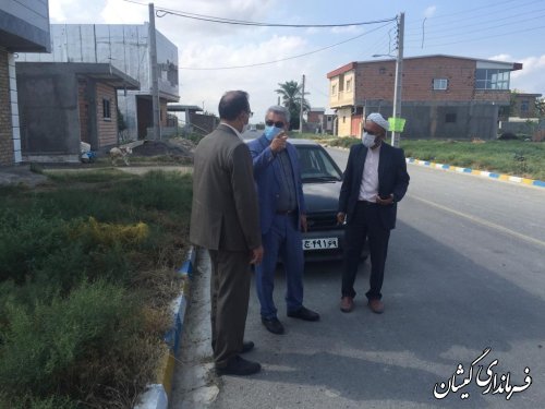 بازدید فرماندار گمیشان از جاده قرمسه چارقلی 