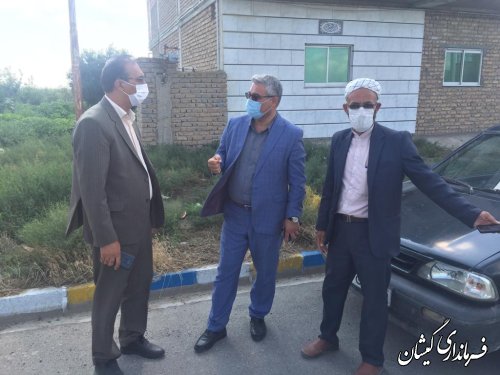 بازدید فرماندار گمیشان از جاده قرمسه چارقلی 