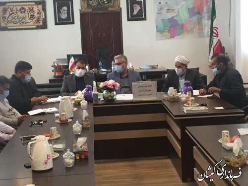 برگزاری جلسه شئون فرهنگی شهرستان گمیشان با محوریت ماه محرم 