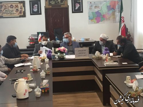 برگزاری جلسه شئون فرهنگی شهرستان گمیشان با محوریت ماه محرم 