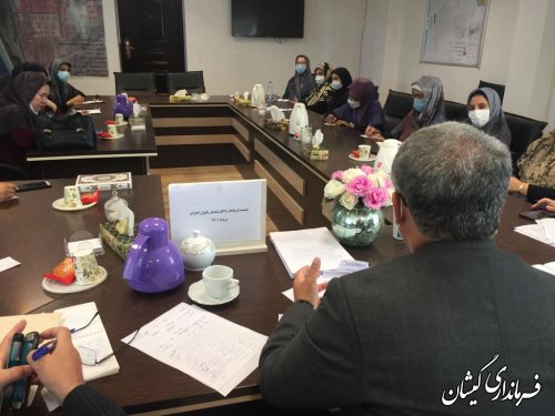 برگزاری جلسه کمیته بانوان شهرستان گمیشان  گرامی داشت هفته دولت