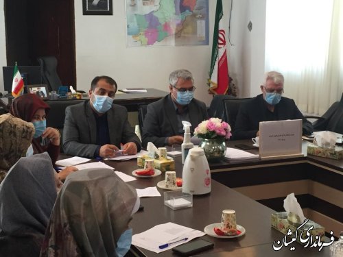 برگزاری جلسه کمیته بانوان شهرستان گمیشان  گرامی داشت هفته دولت