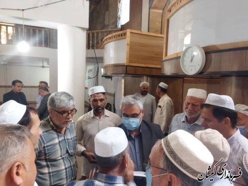سخنرانی فرماندار گمیشان در نماز جمعه خواجه نفس