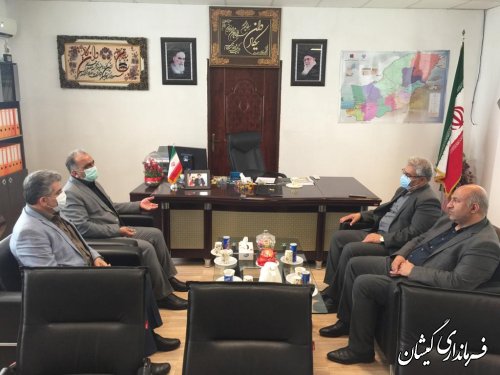 دیدار مدیر کل تعزیرات حکومتی استان گلستان با فرماندار گمیشان 