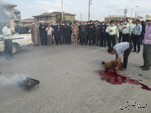 برگزاری مراسم عزاداری حسینی در شهرستان گمیشان