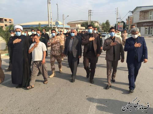 برگزاری مراسم عزاداری حسینی در شهرستان گمیشان
