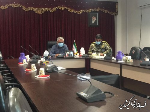 حضور فرماندار گمیشان در جلسه هماهنگی روز مقاومت اسلامی 