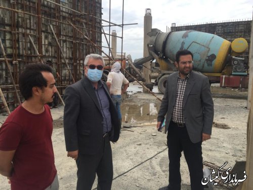ادامه بازدیدهای مستمر فرماندار گمیشان از پروژه بیمارستان ۶۴ تختخوابی گمیشان