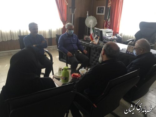 دیدار مدیر کل ستاد اجرایی فرمان حضرت امام(ره) با فرماندار گمیشان 