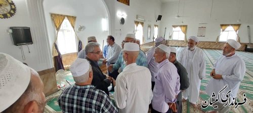 حضور و سخنرانی فرماندار گمیشان در نماز جمعه بصیر آباد 