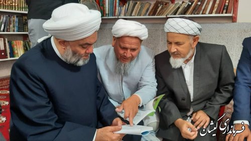 حضور شیخ دکتر خالد عبدالوهاب ملا در شهرستان گمیشان 