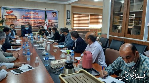حضور سقلی فرماندار گمیشان در جلسه ستاد نهضت ملی مسکن شهرستان های  گمیشان و ترکمن