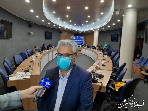 حضور سقلی فرماندار گمیشان در نشست خبری هفته دولت 