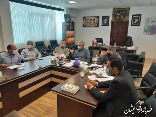 نشست فرماندار گمیشان با مدیر کل دفتر امور شهری استانداری گلستان