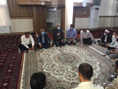 نشست فرماندار گمیشان با دهیاران بخش مرکزی شهرستان گمیشان