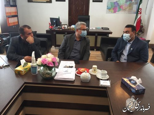 دیدار مدیر کل دامپزشکی استان گلستان با فرماندار گمیشان
