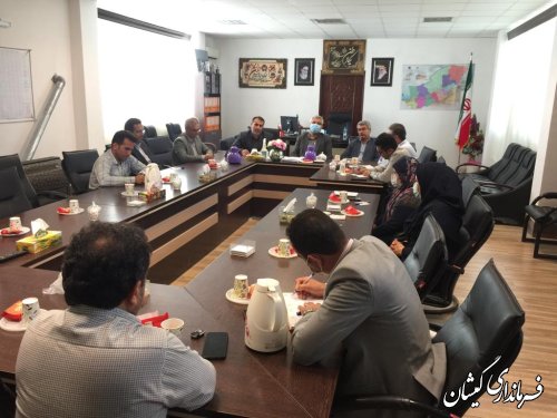 نشست هماهنگی برگزاری مراسم متمرکز هفته دولت شهرستان گمیشان
