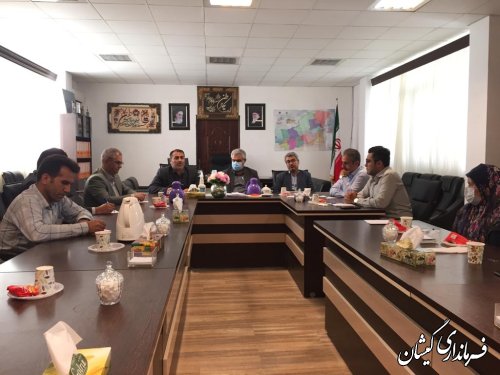 نشست هماهنگی برگزاری مراسم متمرکز هفته دولت شهرستان گمیشان