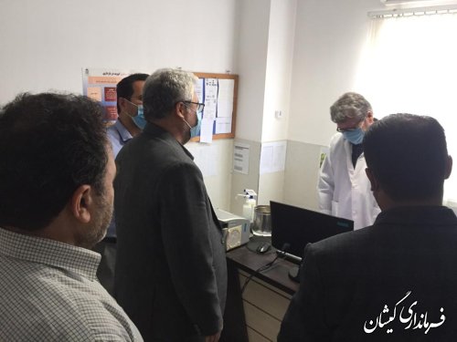 حضور فرماندار گمیشان در شبکه بهداشت شهرستان 