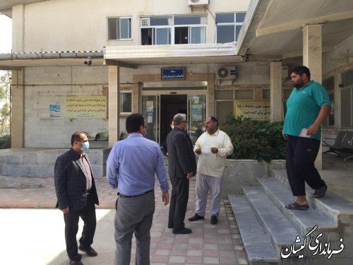 حضور فرماندار گمیشان در شبکه بهداشت شهرستان 